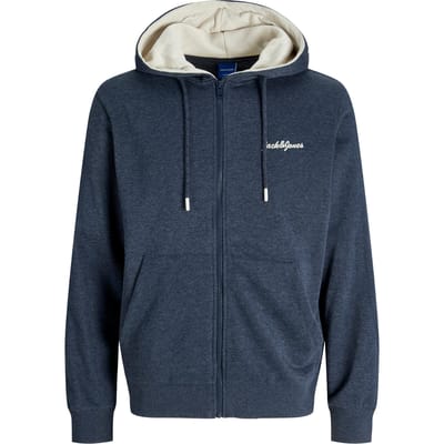 Jack & Jones - Heren Vest Jor Tango Zip Sweat Hood - Blauw - Maat S