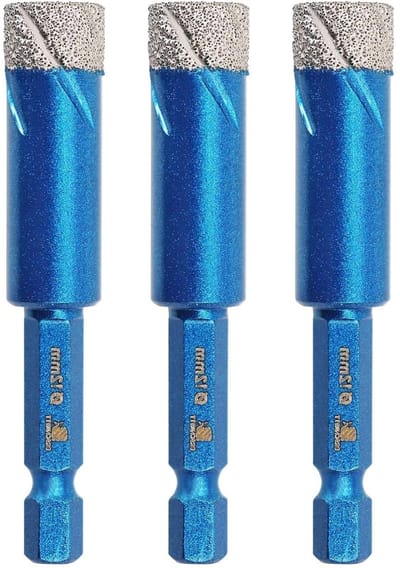 Diamantboor Set - Gatzaag Boor - Tegels Boren - Vacuüm Gesoldeerd - 12 mm 3 Stuks