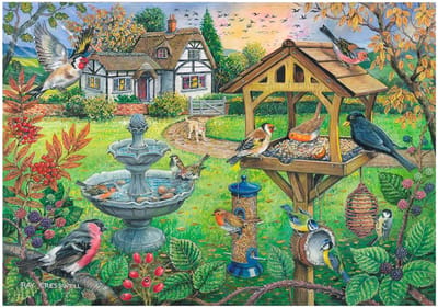 House of Puzzles Bird Table - Legpuzzel 500 XL stukjes - Dieren thema