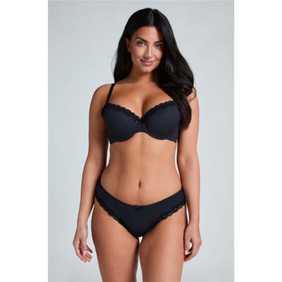 Hunkemöller Dames Lingerie Brazilian Lola - Zwart - maat XS