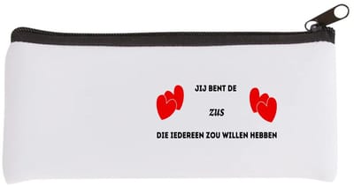Akyol - jij bent de zus die iedereen zou willen hebben Etui - Zus - geweldige zus - liefste zus - verjaardag - cadeau - kado - bedankje - geschenk - 20 bij 9 cm
