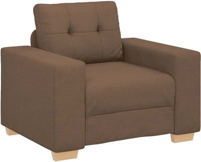 Fauteuil - Relaxzetel - Relaxstoel - Relaxfauteuil - Stoel - Met armleuning - Voor één Persoon - Fluweel - Bruin