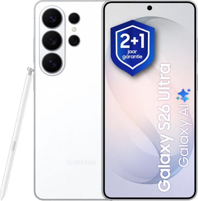 Samsung Galaxy S26 Ultra - Smartphone - 1TB - White + 1 jaar extra garantie