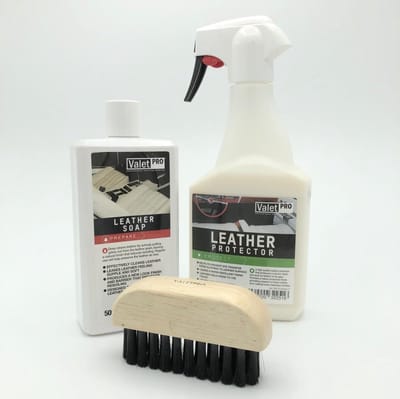 Valet Pro-Leather soap en cleaner: Leer reiniging en onderhoud set- nu met handige borstel