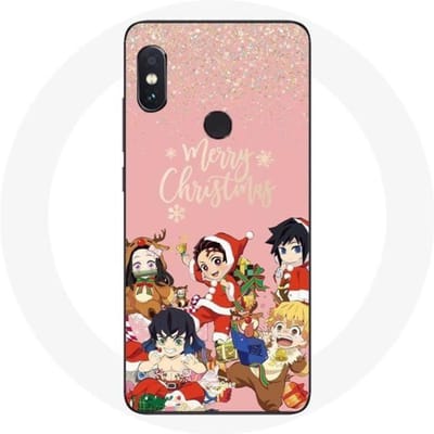 Coque pour Xiaomi Redmi Note 5 Pro Demon slayer merry christmas affiche Anime Manga