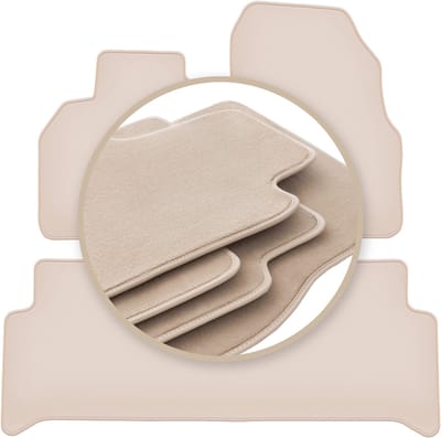 PREMIUM beige matten voor: Renault Scenic II minivan 2003-2009