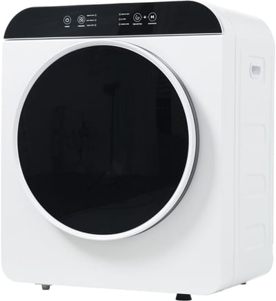 Compacte Afvoerdroger - Mini Wasdroger - Met UV-Sterilisatie - 6 Droogprogramma's - 3 kg Capaciteit - Voor Kleine Ruimtes - Wandmontage - 830W