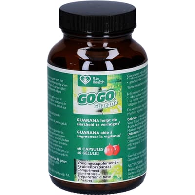 Rio Amazon Gogo guarana 60 Vegetarische capsules