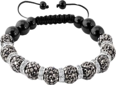 Fako Bijoux® - Armband - Disco Dots - Ring - Grijs