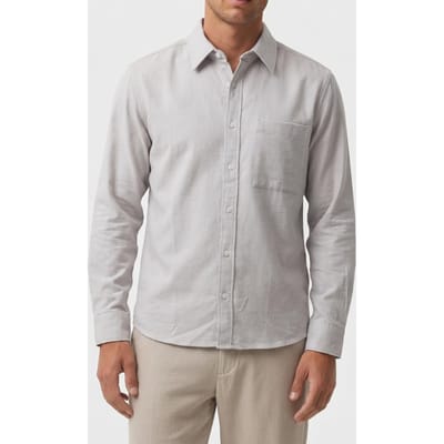 Calvin Klein Ls Melange Flannel Shirt Harbor Mist Taglia: S | Camicie Casual Outlet | Uomo