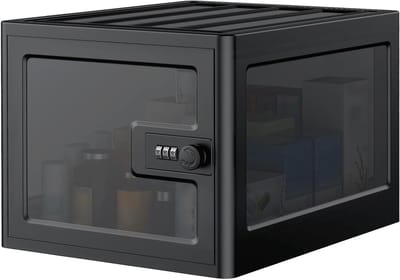 Grote Lockable Medicijnbox met Combinatieslot van 13 Liter voor Persoonlijke Spullen, Eten en Snacks