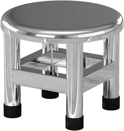 Douchekruk - Badkamer stoel - Veilig douchen - Hoge gewichtscapaciteit - H25cm - Zilver