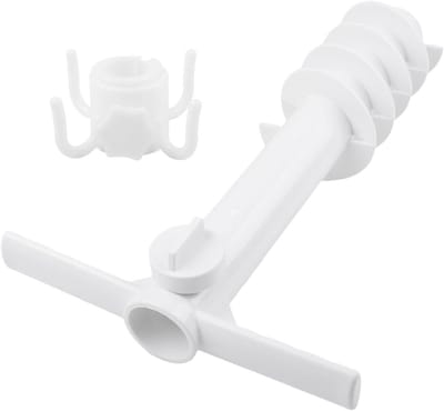 Parapluhaak voor buiten - Zandanker Parasol - Parasol Stabiliseren - Schroefsteun - 1 set - Wit