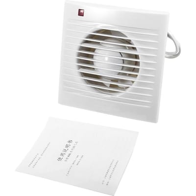 Ventilerende Afzuigventilator Voor Badkamer Toilet Keuken Raam Wandmontage 220V 4 wit