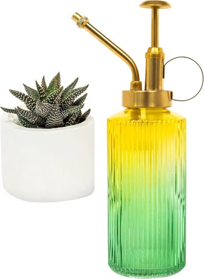 Decoratieve Plantenspuitfles 230ml - Glazen Verstuiver met Fijne Nevel voor Kamerplanten