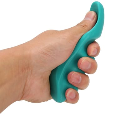 Dailygoods- Duimmassager Wetenschappelijk Ontworpen - Zachte Massager - Draagbaar - Duurzaam Kunststof - 13,5 cm Lengte - Verlicht Druk op Handen - Massagetool