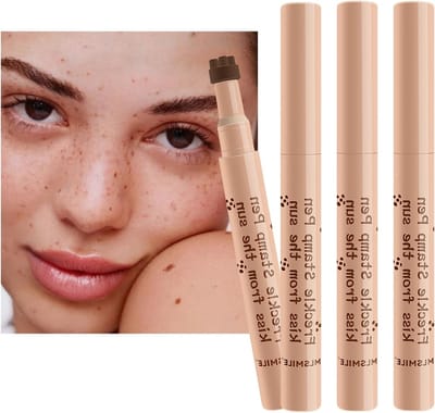 Driepack Freckles Pen voor Natuurlijke Vlekken, Langdurige Make-up voor Strand en Dagelijks Gebruik, Verkrijgbaar in Drie Kleuren