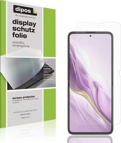 dipos – 4x Matte Beschermfolie geschikt voor Blackview Hero 10 Buitenkant | Krasbestendige & antireflecterende Screenprotector Ultra-Thin