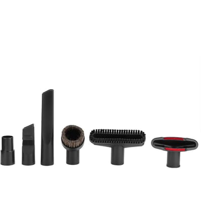 6 stuks/set Stofzuigeropzetstuk Zuigmond Borstelset Geschikt voor 32 mm tot 35 mm Binnendiameter black