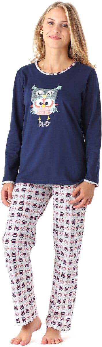 Timone Meisjes Jongeren Pyjama - Korte mouwen - Korte broek - Katoen – Donkerblauw-F3A – 146 – TI-TR-210
