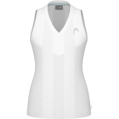 Head Racket Performance Mouwloos T-shirt Wit XL Vrouw