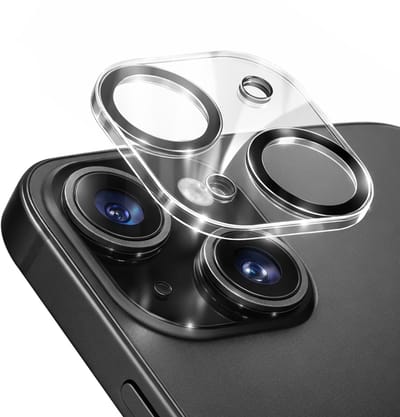 Jaym, Lens Protector geschikt voor iPhone 15 / 15 Plus - Tempered Glass 9H, Transparant