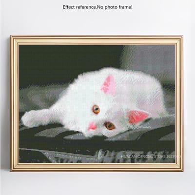 5D DIY diamant schilderij dier kat volledige vierkante borduurwerk verkoop strass foto's 20X30 gray