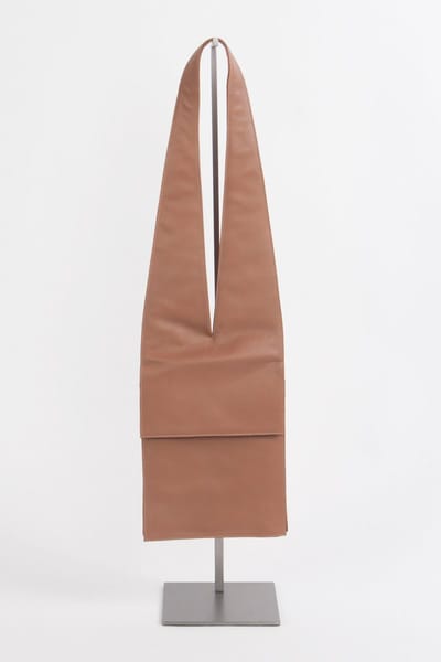 Leren schoudertas Norway 1 met soufflet sepia