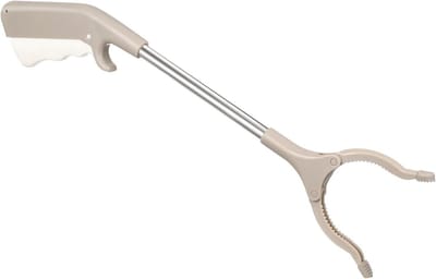 Vuilnisraper Grijper - Prullenbakklauw Reacher - Afval Oppakken - Groot Bereik - 40 cm - Bruin