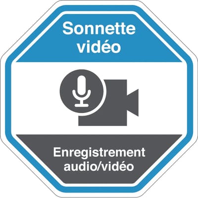 Sonnette vidéo sticker | 7,5 cm