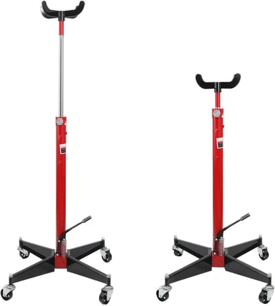 Hydraulische Krik - Telescopische Lift - Onderdelen Verplaatsen - Voetpedaal Bediening - 500 kg Capaciteit - Zwart