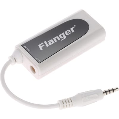 Flanger FC-21 convertisseur de connecteur de guitare guitare électrique basse vers adaptateur de tablette de téléphone portable blanc