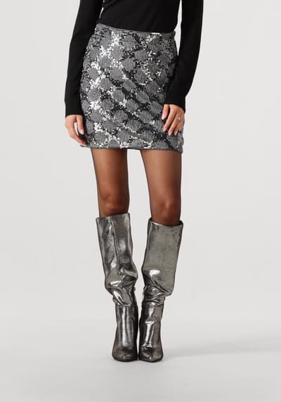 Object Objlea Hw Short Skirt Dames - Korte rok - Zilver - Maat L