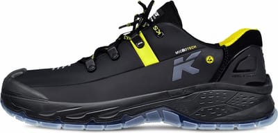 HKS Running Star RS 270 S3 werkschoenen - veiligheidsschoenen - safety shoes - heren - laag - stalen neus - antislip - ESD - lichtgewicht - Vegan - zwart/geel - maat 39