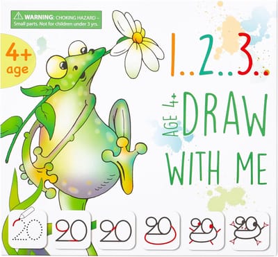 Leer Tekenen Spel - Tekenen Leren - Voorschools Leren - Stap-voor-stap Tekenen - 19.99 x 19.51 cm