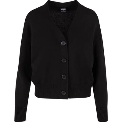 Urban Classics - Rib Cardigan - XS - Zwart