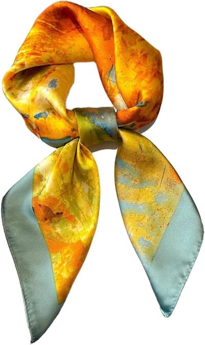 1 Dameshoofddoek van imitatiezijde – 70×70cm – Zijdezacht en soepel – Veelzijdig – Modeaccessoire – Geschikt voor persoonlijk gebruik of als cadeau voor vrienden en familie