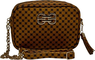 PU leren tas Champagne - Schoudertas - Handtas - Tas - Schoudertasje dames klein - Schoudertas dames - Handtas dames - Dames tassen - Dames tas - Dames tassen schoudertas - Dames tassen handtas
