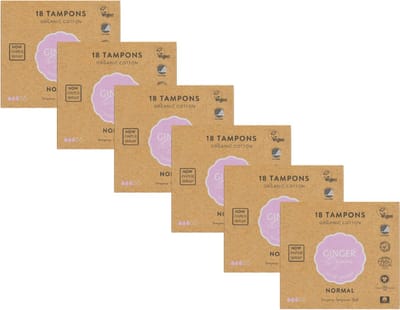 Ginger Organic - Tampons - Normaal - Eco - Biologische - Hygiënisch