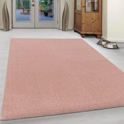 Muratap Basics effen vloerkleed roze laagpolig- 200x290 cm