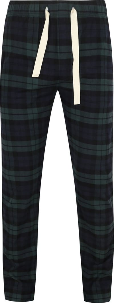 Steppin' Out Loungebroek Ruit Donkerblauw Groen - Maat S - Heren - Pyjama