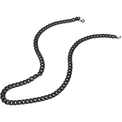 Chaîne de Lunettes Acrylique Porte-Chaîne de Lunettes Antidérapant Cordon de Lunettes de Soleil Noir black
