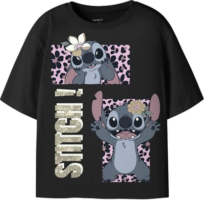 NAME IT - NKFJYNA STITCH SS NREG TOP BOX NOOS WDI - Meisjes - T-shirts