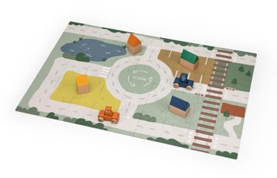 Trixie Houten Puzzel - Straat met 12 accessoires - Speelgoed voor Kinderen - Legpuzzel - Vanaf 2 jaar - Voor Jongens en Meisjes - FSC