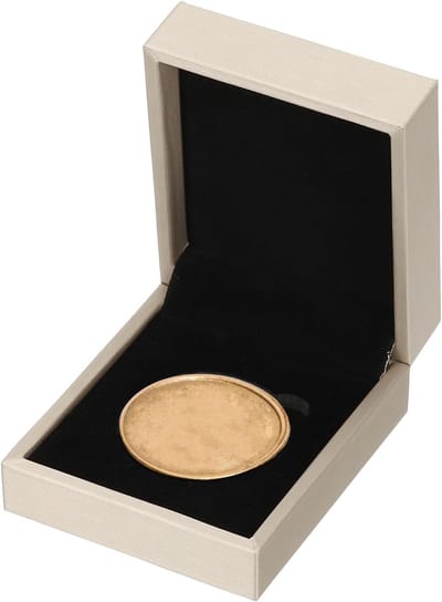 Coin Display Box - Coin Presentation - Coin Holder Square - Geschikt voor 45mm Coin - Voor Silver Dollar Collectors - Gouden