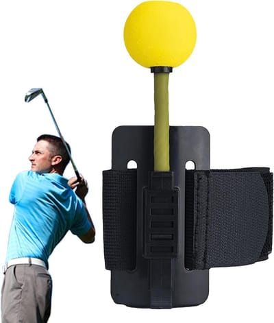 Golf Polsondersteuning - Golf Trainingshulpmiddel - Golfswing Verbeteren - 5 Lengte Niveaus - 18.6 x 7.4 x 5.6 cm - Zwart