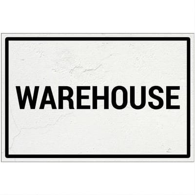 Warehouse bord | Forex Re materiaal | 18 x 12 cm