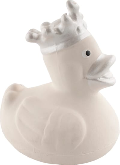 BAMBAM Rubberen Badeend - Wit - Baby cadeau