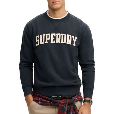 Superdry Vintage Athletic Crew Sweater Heren - Maat M