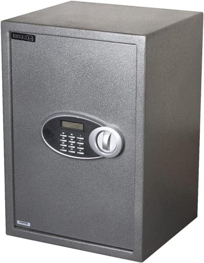 Elektronische Kluis - Digitale Kassa - Waardevolle Spullen - LCD Display - 50cm Hoog - Antraciet